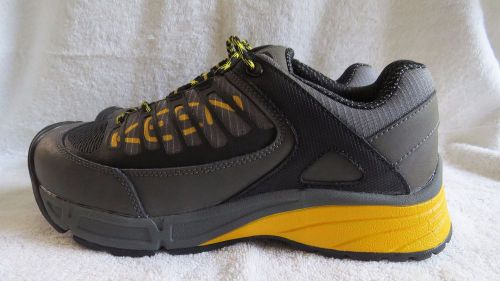 NEW Keen Aurora Steel Toe Utility ESD Shoes Gray Yellow 1011347 Men&#039;s Sz 8.5