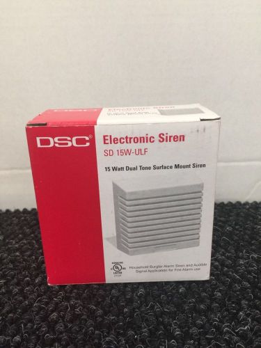 DSC Electronic Siren SD 15W-ULF 15 Watt Dual Tone Siren