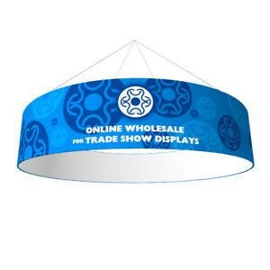 5*2.5ft Tension Fabric Hanging Sign Tradeshow Display With Single Sided Graphic