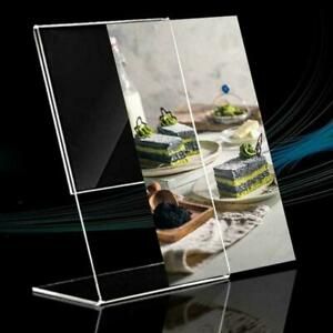 1x Acrylic Transparent Display Shelf Mobile Book Wallet Multilayer Glasses S4A4