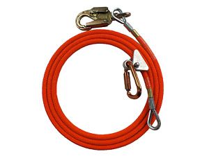 ProClimb Steel Core Flipline Kit 5/8 inch x 10 feet - Adjustable Tree Lanyard, –