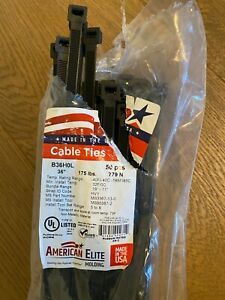 36-in Cable Ties Black (Qty 29)