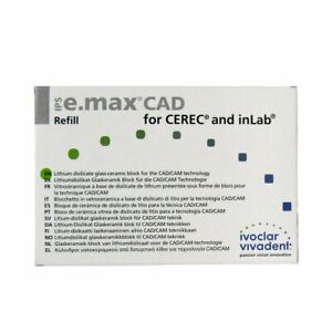 IVOCLAR VIVADENT  IPS E.MAX CAD CEREC LT A1 / C14 5 BLOCKS EMAX 605328