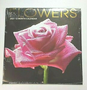 Flower Calendar Garden Collection 12x12 Year 2021 Month Calendar Color
