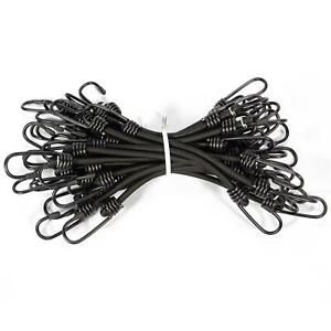 1/4&#034; x 18&#034; Black Bungee Cords (bundle of 25) - 6mm