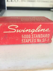 Swingline SF1 Standard Staples (5,000 per box) 1950s-1960s
