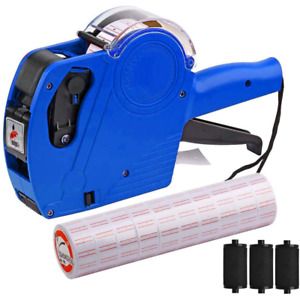 MX-5500 8 Digits Price tag Gun with 5000 Sticker Labels and 3 Ink Refill NEW