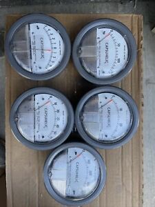 5- Different Various Dwyer 4&#034; Capsuhelic Differential Pressure Gauge