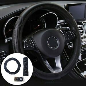 Universal Auto Car Steering Wheel Cover  Anti-slip Bl*PX Leather Breathable
