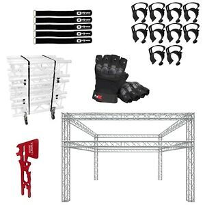 Global Truss 20&#039;x20&#039; Double Tier F34 Truss Lighting Trade Show Booth Package