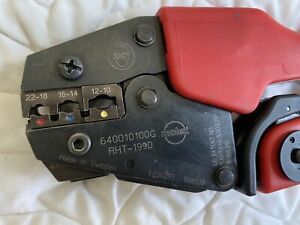 Molex 640010100G/RHT-1990 Hand Crimp Tool 10-22 AWG Terminal Insulated Splice