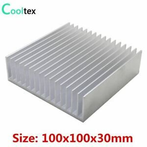 COOLTEX 100x100x30mm DIY Aluminum Heatsink Heat Sink Radiator For LED Electronic