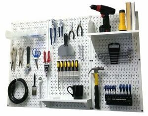 Pegboard Organizer Wall Control 4 ft. Metal Pegboard Standard Tool Storage Ki...