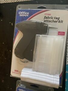 Office Depot fabrictag Attacher kit FT100 New plus Fabric Tag fasteners