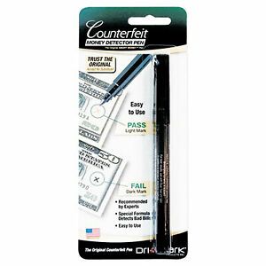 Dri-Mark Smart Money Counterfeit Bill Detector Pen for Use W/U.S. Currency 351B1
