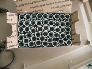 steel conduit coupling- lot more than 40 - 1/2 inch conduit connectors -1/2 inch