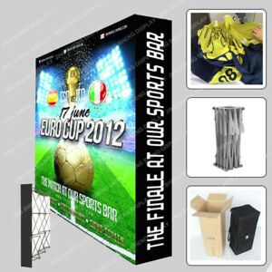 10ft Fabric Pop Up Stand Trade Show Display Booth Back Wall with Custom Print