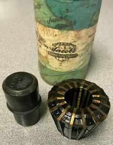 J-917 JACOBS RUBBER-FLEX LATHE COLLET,7/8-1&#034;  CAPACITY, COLLET PLUG INCLUDED,NEW
