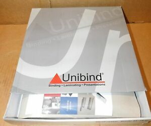 (50) UniBind 25200LS09BO SteelCrystal Frosted Cover 9mm Bordo 55-75 Pages New