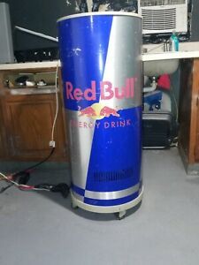 red bull fridge with wheels