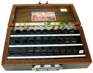 Webber Gage RC 28. A1 Croblox Chromium Carbide Gage Block Set