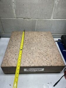 Starrett Granite Surface Plate 18”x18”x4” Crystal Pink Solid