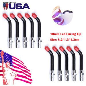 1-20 Dental LED Curing Tips Lamp Curing Light Optical Fiber Guide Rod Tips 10mm