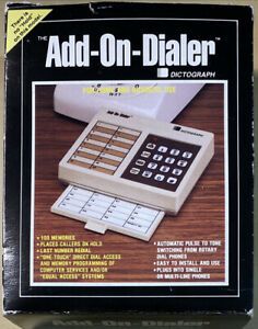 Vintage • The Add-On-Dialer By Dictograph • Model: AOD 100 • Complete! RARE