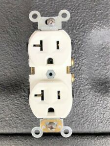 Leviton CR20-W White 20 amp plug/recepticle (box of 10)