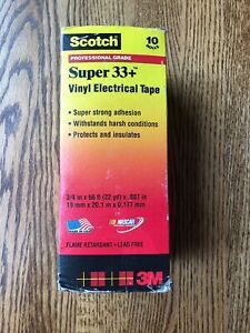 3M Professional Grade 3/4” Super 33+ Vinyl Electric Tape