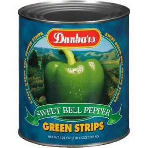 DUNBAR 02035603060001 Green Pepper Strips, PK6