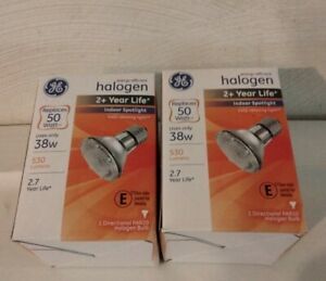 GE 69149 Energy-Efficient Halogen 38-watt 530-Lumen PAR20 Spotlight 2 BULBS