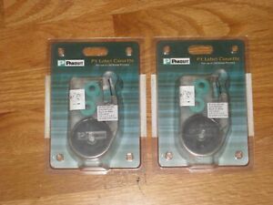 Lot of 2 - Panduit P1 Label Cassette S100X150VAC Black on White - See Date Code