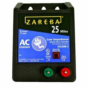 Zareba EAC25M-Z 25 Mile AC Powered Low Impedance Charger