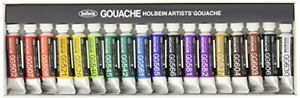 Holbain Opaque Watercolor Paint Gouache 18 Color Set G704 5ml (No. 2)