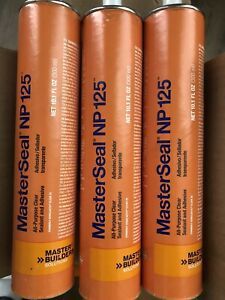 12-MasterSeal RG25CLR12 Polyurethane Sealant, NP125, Clear, 10.1-oz. Look