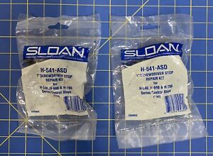 Sloan H-541-ASD 1&#034; Screwdriver Stop Repair Kit H-450 H-600 H-700 Stops Lot Of 2