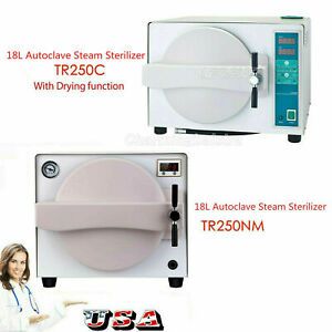 USA Dental 18L Autoclave Sterilizer Vacuum Steam Sterilization / Drying Function