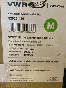 VWR Nitrile Exam Gloves, M, 1000 Pcs