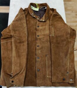 Steiner 9215-2X 30-Inch Jacket, Weld-Rite Premium Brown Split Cowhide, 2X-Large