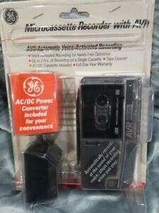 GE General Electric Microcassette Recorder 3-5378S AVR Automatic Voice Activated