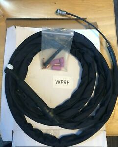 Flex TIG Torch WP-9F 125Amp Air Cooled 12.5Feet 4M Welding Hose Cable Adapter...
