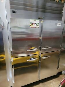 Traulsen G20000 2 Section Half Door Reach In Refrigerator - Never Used