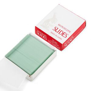 72 Microscope Glass Slides Coverslips Blank Slides Microscope Accessory 22x 22mm