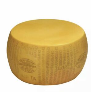 Plastic Parmesan Reggiano Imitation Cheese Wheel Yellow - 17&#034;Dia x 8&#034;H