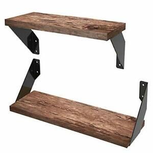 Angle Shelf Brackets 12 Inch Heavy Duty Mental Shelf Holders Anti-Rust Floati...