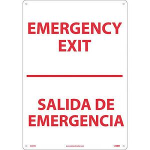 NMC M699RC Emergency Exit Sign, English, Spanish