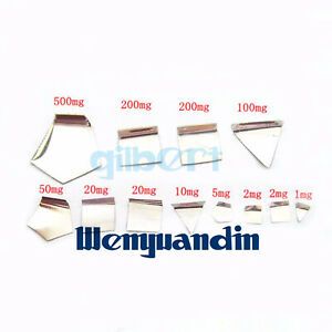 A Set Of 12pcs Milligram Calibration Weight Set 1mg to 500mg For Balance Test F1