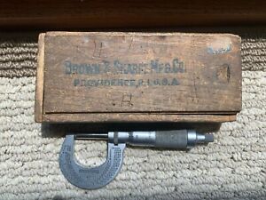 Vintage Brown &amp; Sharp Model 13 Outside Micrometer