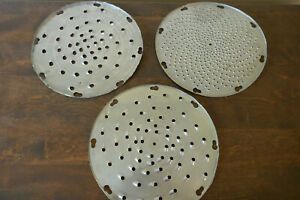 3 HOBART Shredder discs Pelican Head Cheese &amp; Veggie Grater Plate